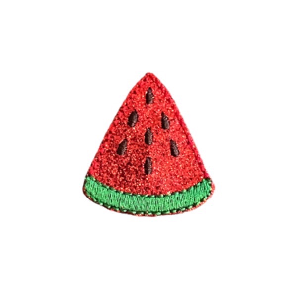 Watermelon Feltie Red Glitter