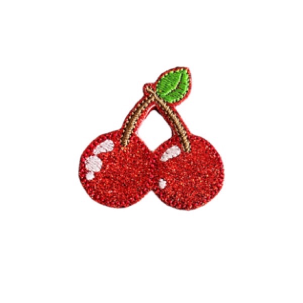 Cherry Feltie Red Glitter