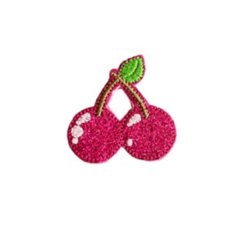 Cherry Feltie Pink Glitter