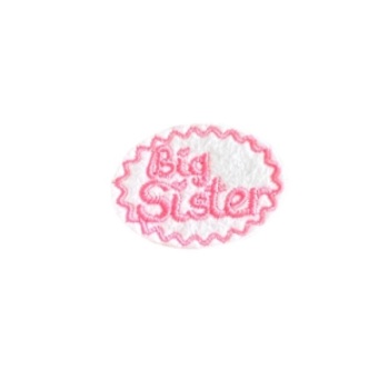 Big Sister Wordie Feltie Pink