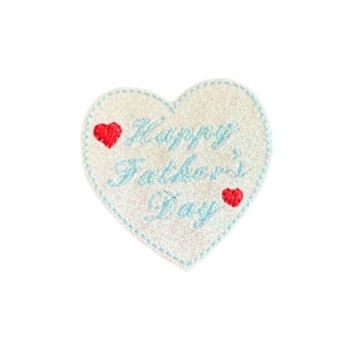 Happy Father’s Day Heart Feltie Blue