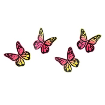 Set 4 Butterfly Felties Rainbow