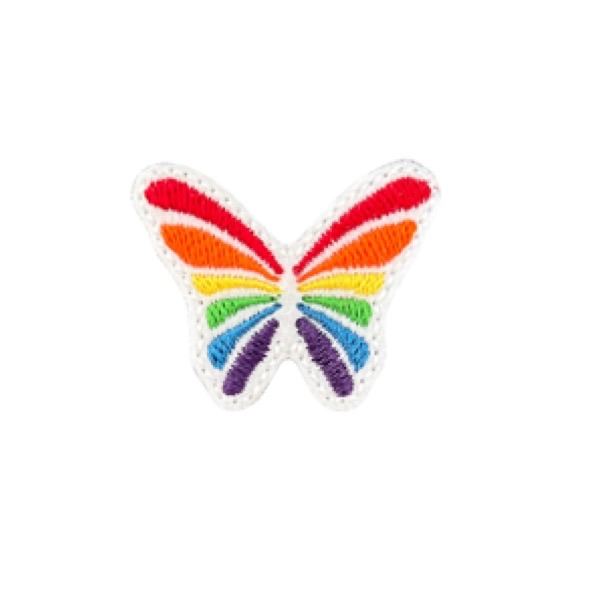 Rainbow butterfly feltie bright