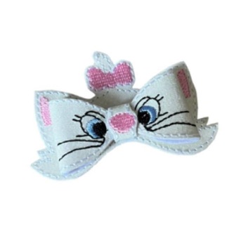 White Cat Bow Parts 4”