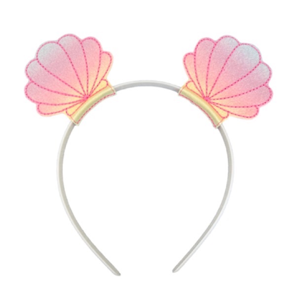 Shell Headband Sliders Rainbow Pastel