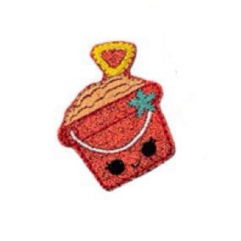 Bucket & Spade Feltie  Red Glitter