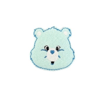 Heart Nose Bear Feltie Blue