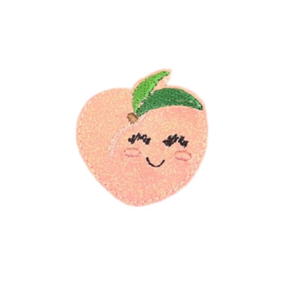 Peach Feltie Glitter