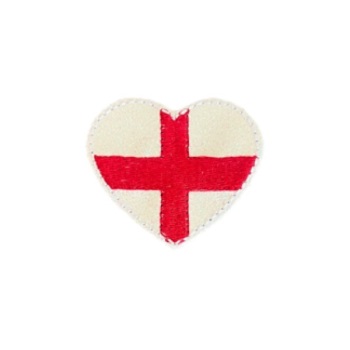 England Heart Feltie Glitter