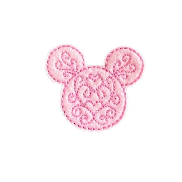 Elegant Pink Mouse Feltie