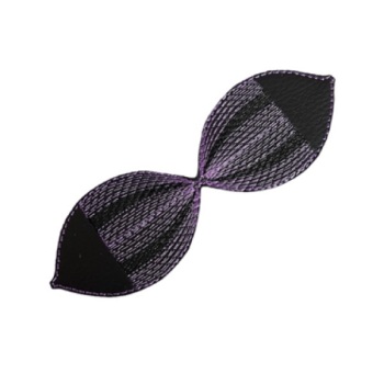 Striped Bow Part 3” Purple & Black