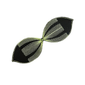 Striped Bow Part 3” Green & Black