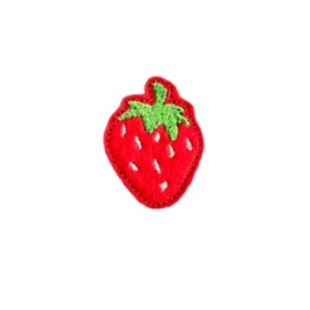 Mini Strawberry Feltie Red