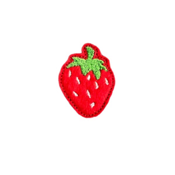 Mini Strawberry Feltie Red