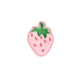 Mini Strawberry Feltie Pink