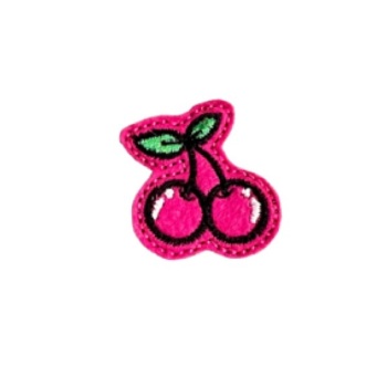 Mini Cherries Feltie Pink