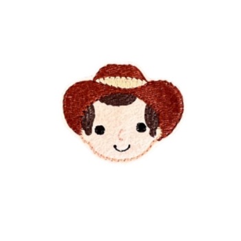Toy Cow Boy Feltie