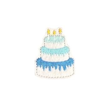 Birthday Cake Feltie Blue