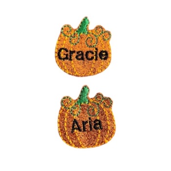 Personalised Swirl Pumpkin Feltie