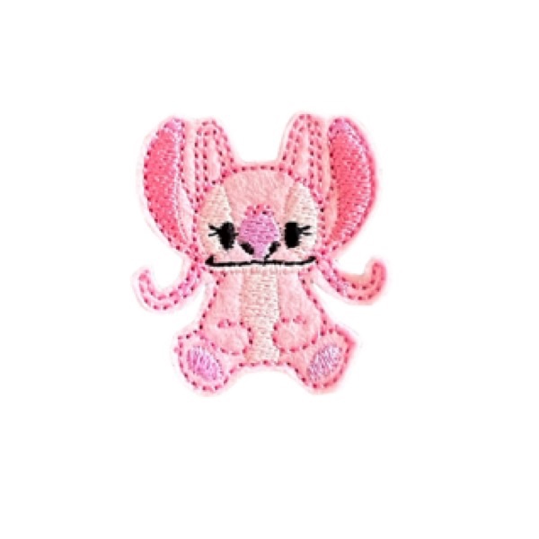 Sitting Pink Alien Feltie