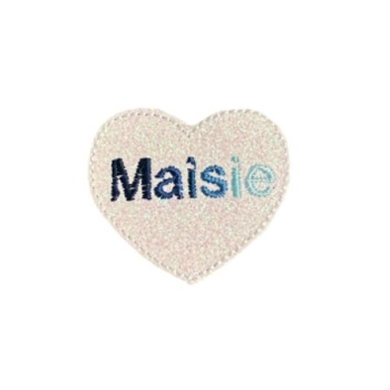 Heart Personalised Feltie Ombré Blue