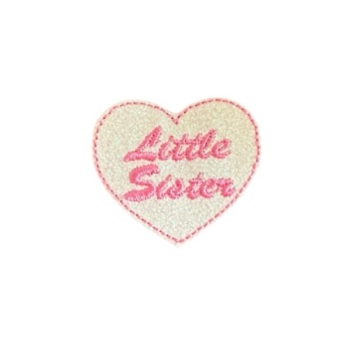 Little Sister Heart Feltie