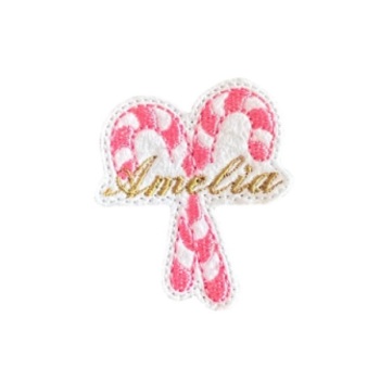 Personalised Candy Cane Feltie Gold