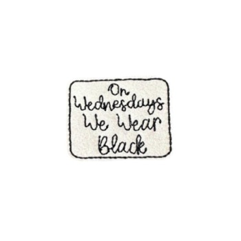 On Wednesday We Wear Black Feltie