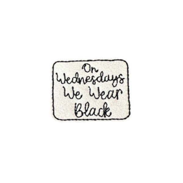 On Wednesday We Wear Black Feltie