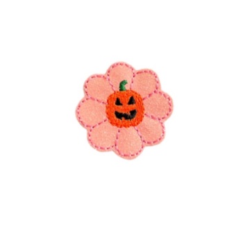 Daisy Pumpkin Feltie Pink