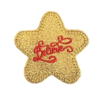 Believe Star Badge Feltie