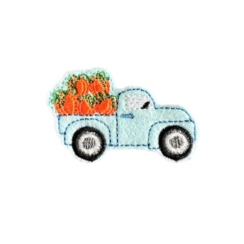 Pumpkin Truck Feltie Blue