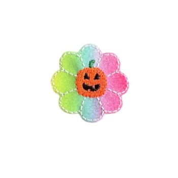 Daisy Pumpkin Feltie Rainbow