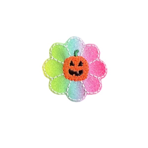 Daisy Pumpkin Feltie Rainbow