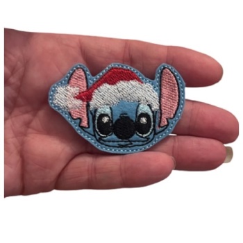 Santa Blue Alien Feltie
