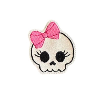 Glam Skull Feltie Pink