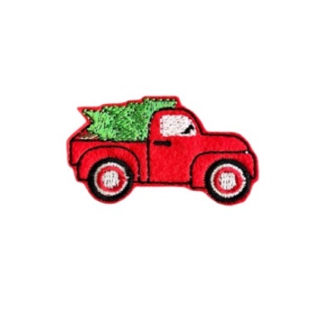 Truck With A Tree Feltie Red
