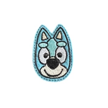 Blue Dog Head Feltie