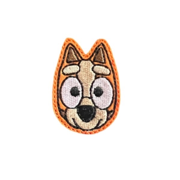 Orange Dog Head Feltie