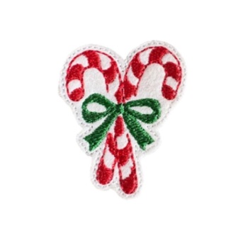 Candy Cane 1 Red & Green Feltie