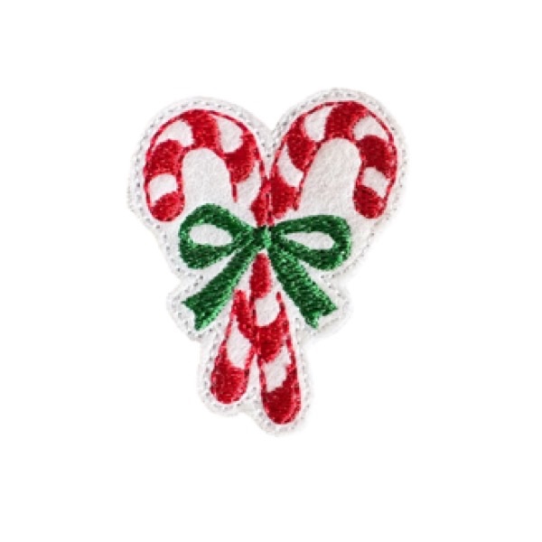 Candy Cane 1 Red & Green Feltie
