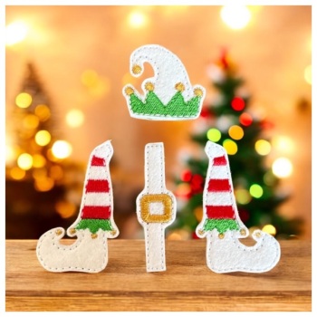 Elf Shoes small Feltie White