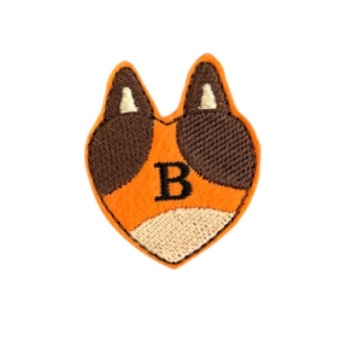 Puppy heart Feltie orange