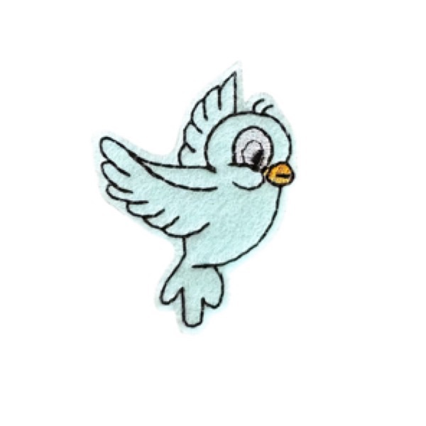 Fairytale blue bird feltie