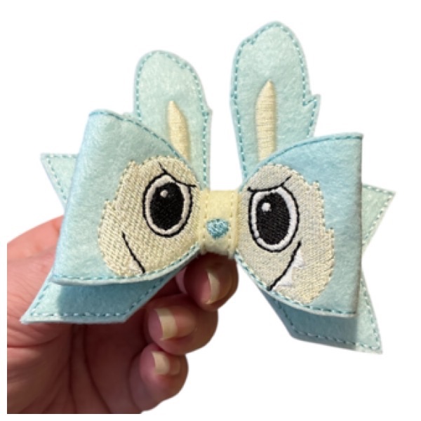 Bubu bow parts pale blue