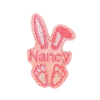 Personalised bunny Feltie pink