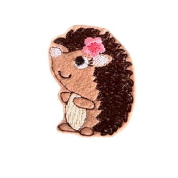 Woodland hedgehog Feltie pink
