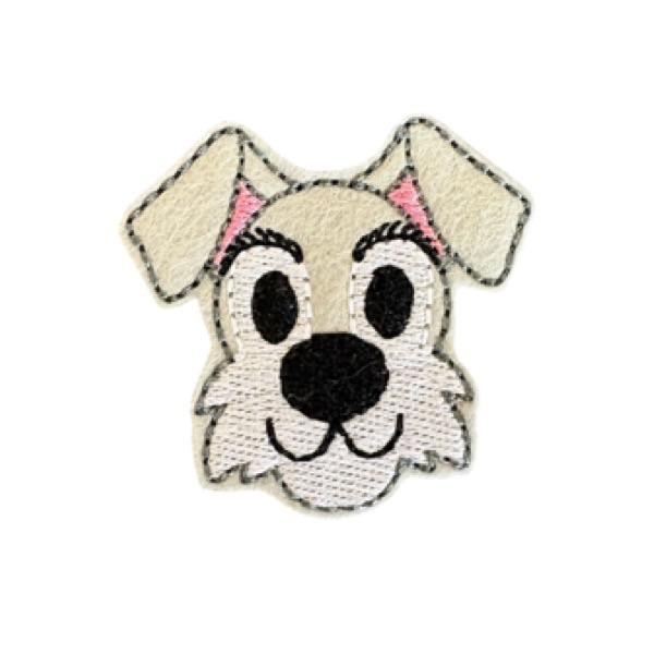 Scruffy puppy feltie