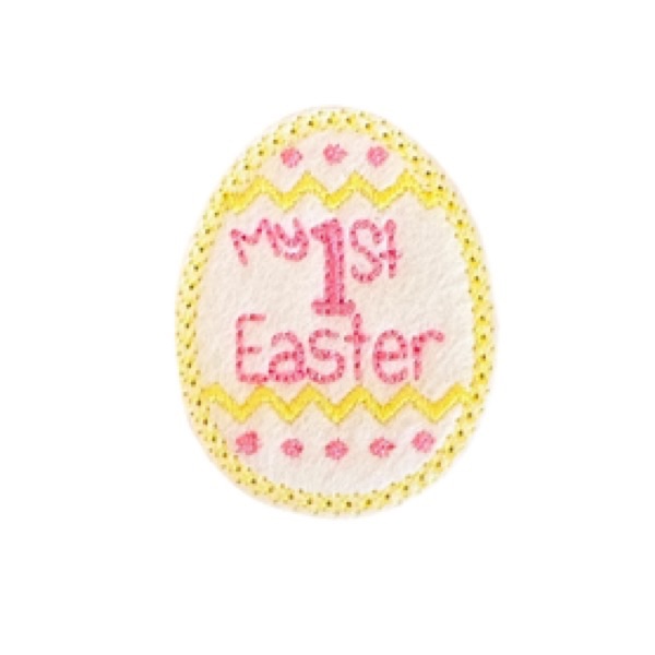 My 1st Easter Feltie yellow & pink