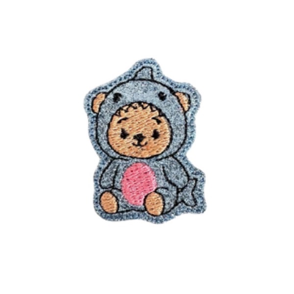 Teddy bear fish Feltie glitter